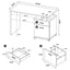 2 Drawer Reversible Office Desk With Modular Design