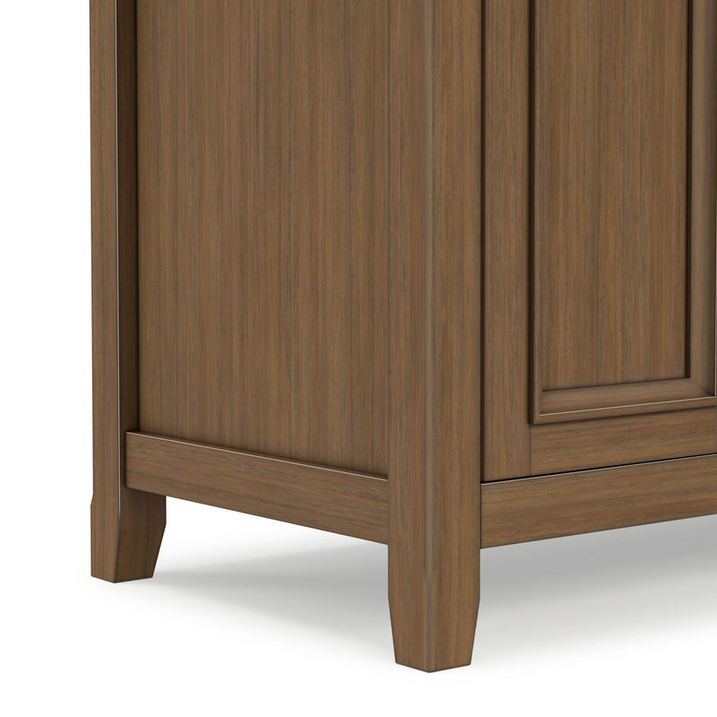Amherst - Wide TV Media Stand - Rustic Natural Aged Brown