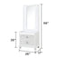 Abigale - Nightstand With Mirror Top, LED Lighting (Includes Mirror And Nightstand) - White
