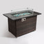 Outdoor Fire Pit Table, Propane Fire Table With - Espresso