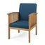 Casa - Acacia Club Chair Coastal Classic Outdoor Seating, Waterproof Fabric