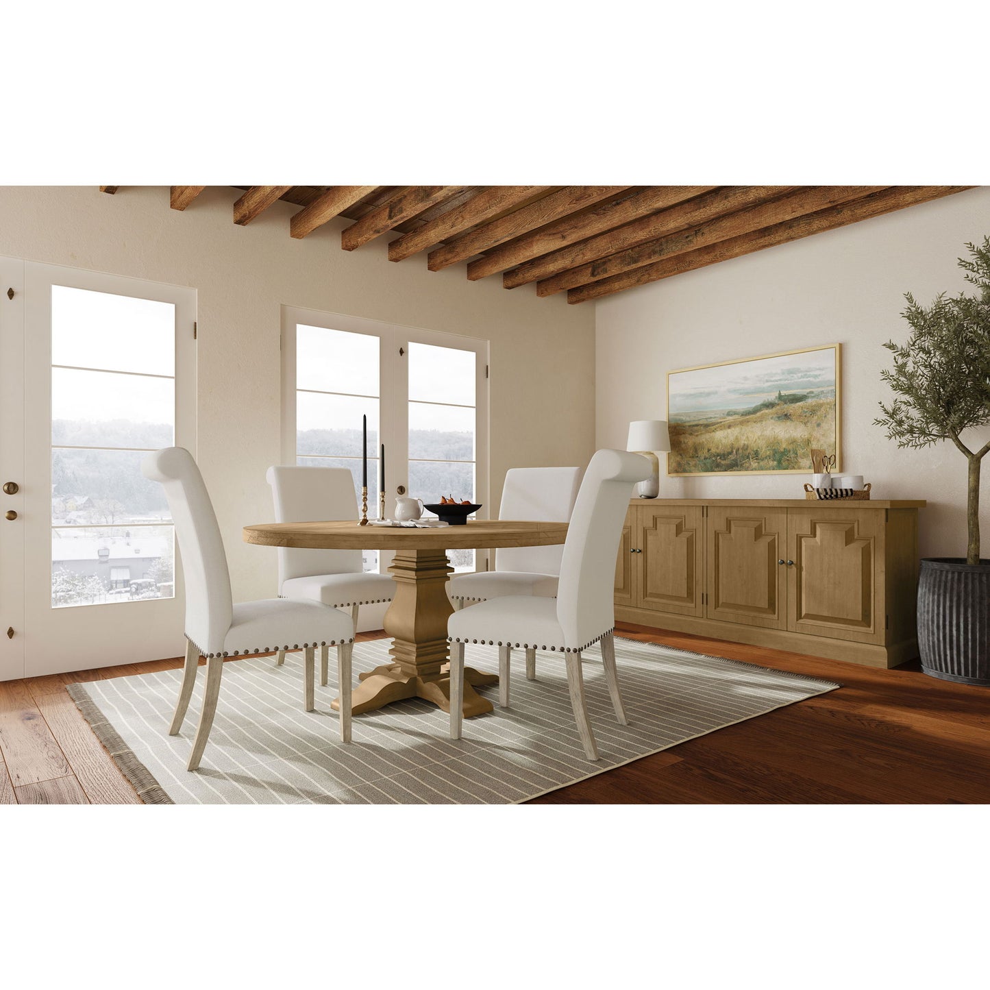 Allende - 4 Door Sideboard - Rustic
