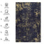 Maval - 6' X 9' Washable Area Rug - Black / Gold