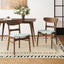 Modern Dining Chairs With Cushioned Seat (Set of 2)