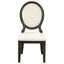 Fulton - 5 Piece Dining Table Set With Upholstered Chairs - Dark Brown
