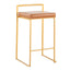 Fuji - Contemporary / Glam Design Counter Stool (Set of 2)