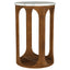 Eaton - Round Side Table - Brown / White