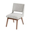 Boomerang - Dining Side Chair With Upholstered Cushions (Set of 2) - Light Gray