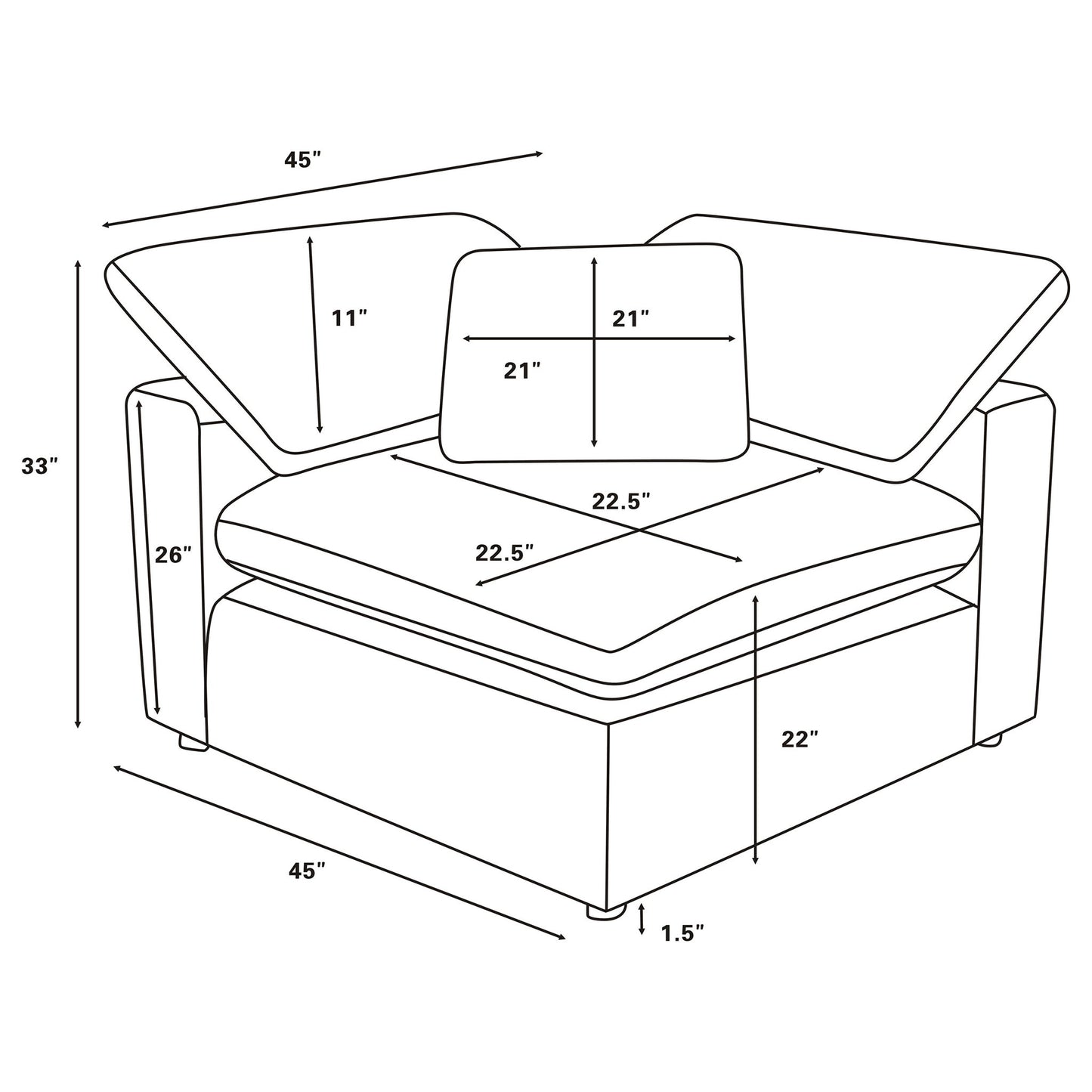 Segoura - Modular Sectional With Ottoman