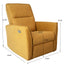 Suede Recliner Chair - Dark Yellow