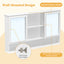 Wall Mounted Bathroom Medicine Cabinet With Double Mirrored Doors