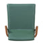 Dining Chairs (Set of 2) - Green / Walnut