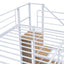 Bunk Bed With Lateral Storage Ladder And Wardrobe
