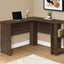 Computer Desk, Home Office, Corner, Storage Shelves, L Shape, Laptop, Contemporary & Modern - Walnut