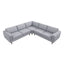 Amber - Corner Sectional Sofa - Light Gray