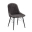 Abraham - Side Chair (Set of 2) - Black / Dark Gray