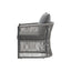 Modern Curved Aluminum Lounge Chair With Stylish Rope Weave Design And Cushioned Comfort For Outdoor