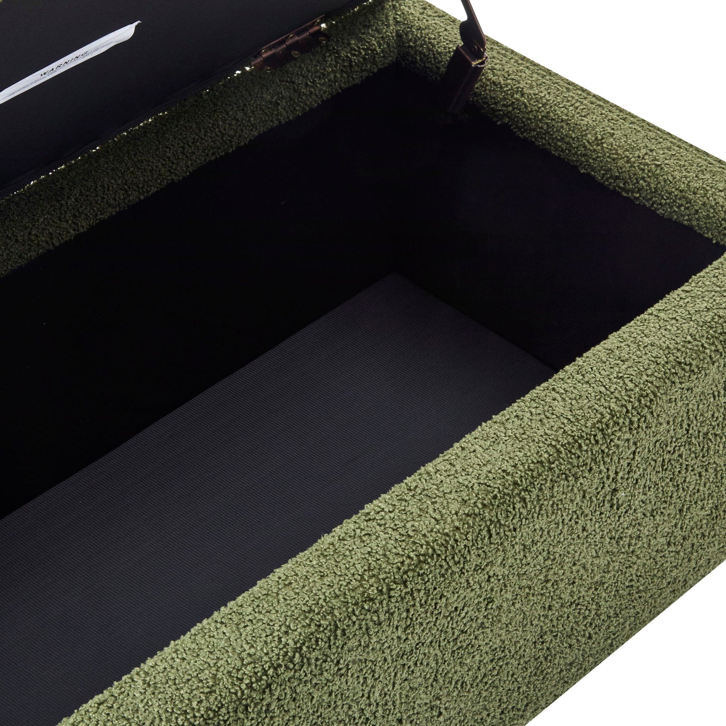 Storage Ottoman With Flip Top Lid - Retro Green