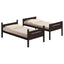Bunk Bed With Built In Ladder, Safety Guardrails And Angled Access Step