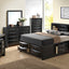 Modern Design Storage Bed With Bookcase Headboard