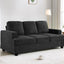 Modern Sofa, Comfortable 3 Seater Couch With Deep Seating, Loose Back Cushions, Wide Arms