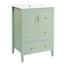 Retro Bathroom Vanity With Sink, Soft Closing Cabinet & Drawers