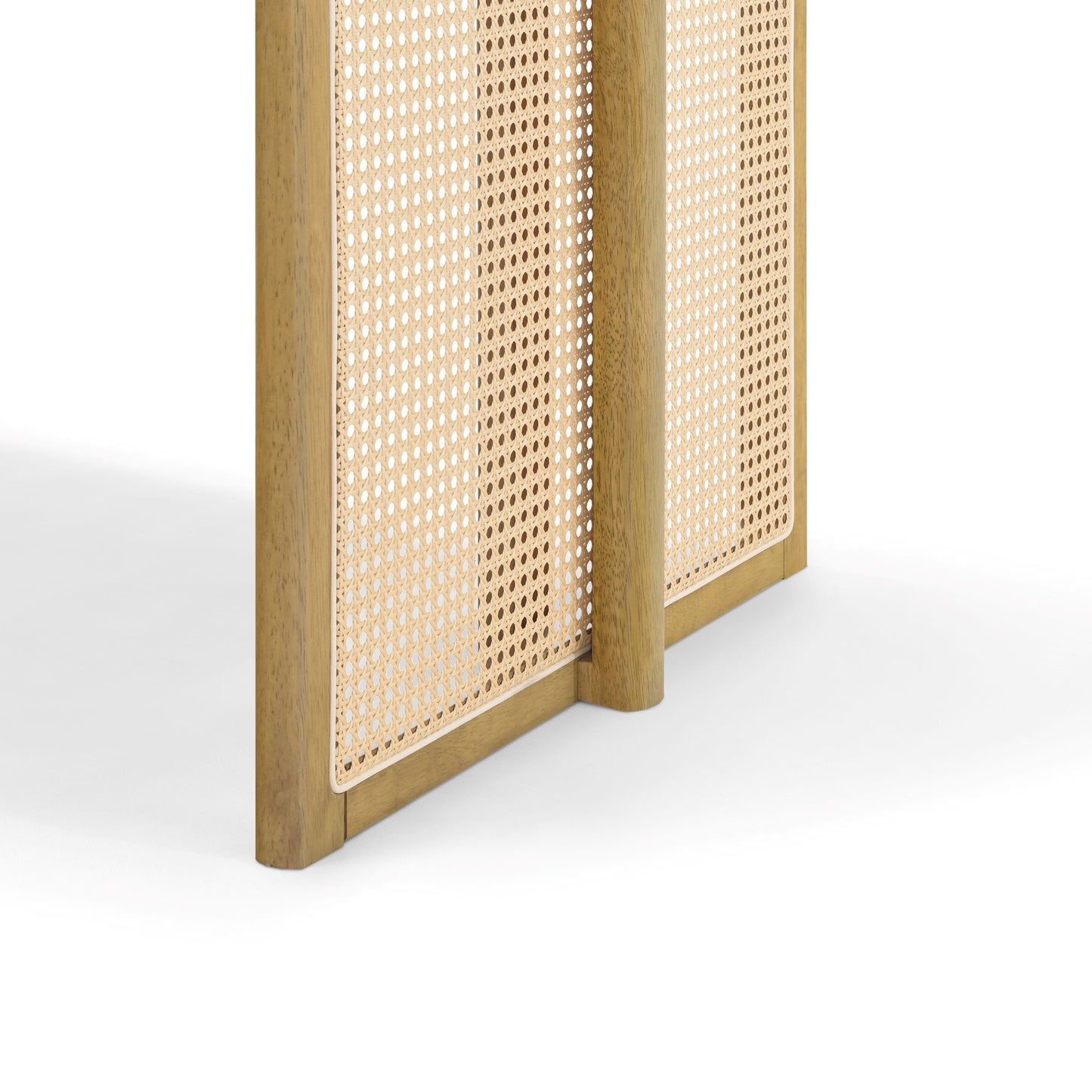 Dining Table With Rattan Accents