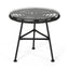 Petrichor - Outdoor Side Table With Tempered Glass And Steel Frame