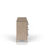 Queen Canopy Bedroom Set With A 2 Drawer Nightstand A Dresser With Poster Mirror And A Door Chest - Sand