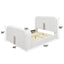 Shelyn - Bed With LED, TV Stand, Fireplace & Bluetooth