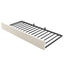 Upholstered Daybed With Metal Slatted Base