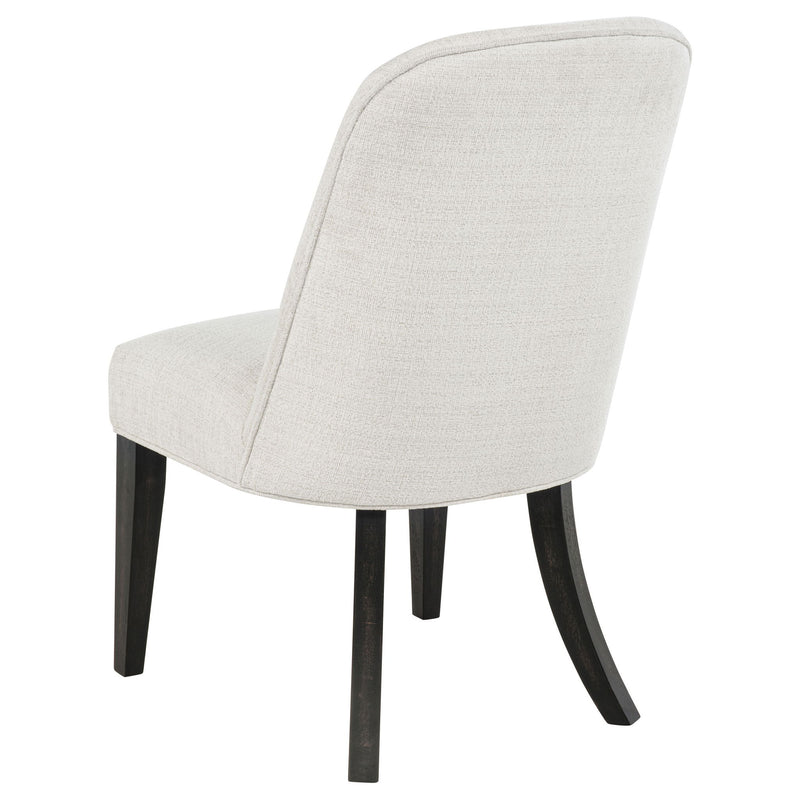 Bangor - Upholstered Dining Side Chair (Set of 2) - Black / Cream