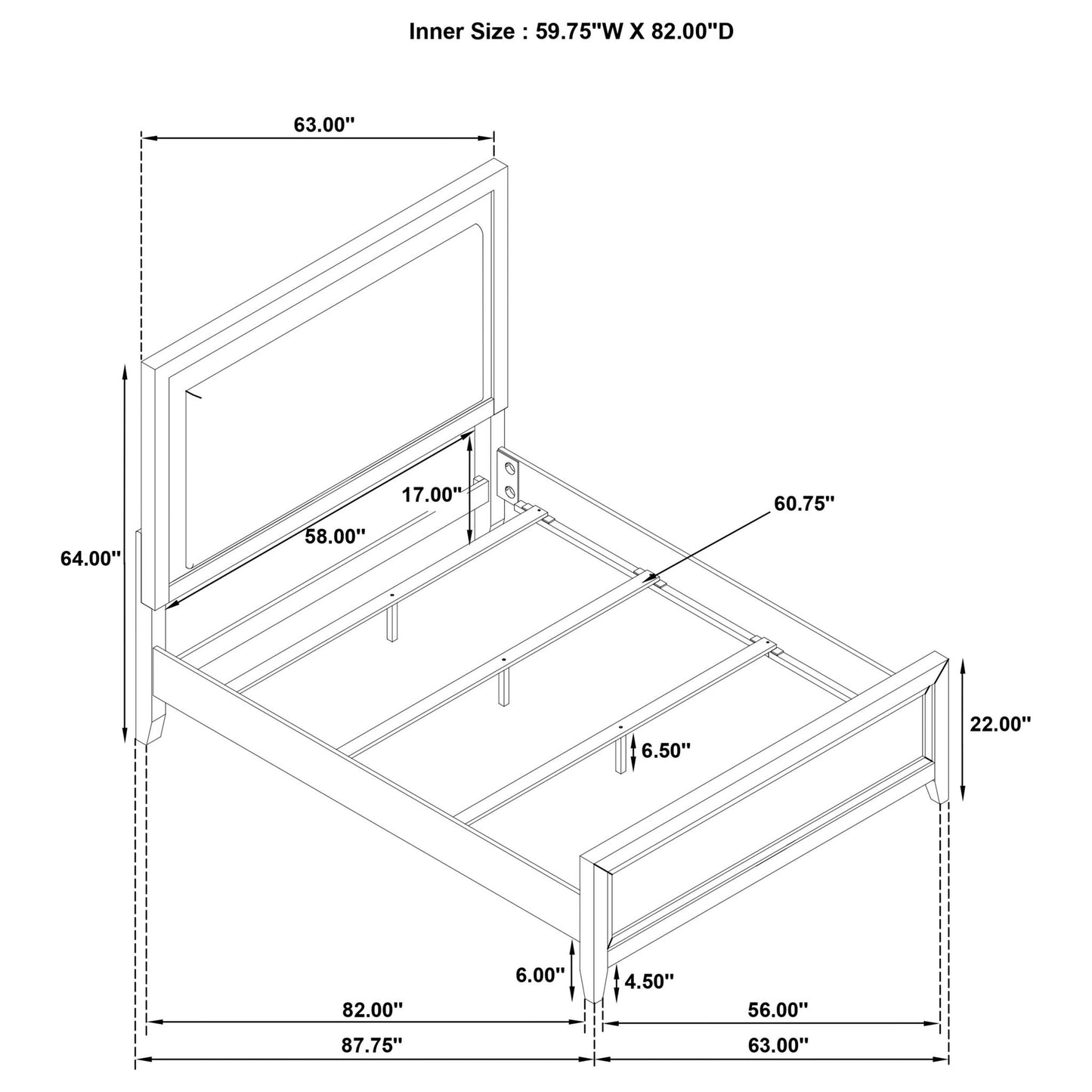 Inverness - Panel Bed With Padded Headboard
