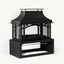 Fireplace, 50000 Btu Fire Pit, Wood Burning Chimney For Outside - Black