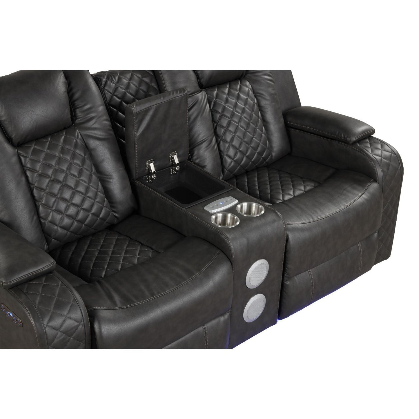 Benz - LED & Power Recliner With Adjustable Headrests And Ambient LED Lighting