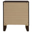 Anza - 2 Drawer Nightstand Bedside Table With Smooth Storage - Walnut