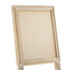 French Country Dining Chair With Rectangular Cane Backrest And Smooth Upholstered Seating