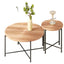Coffee And End Table Set Waterproof Cover (Set of 2) - Natural Wood / Brown