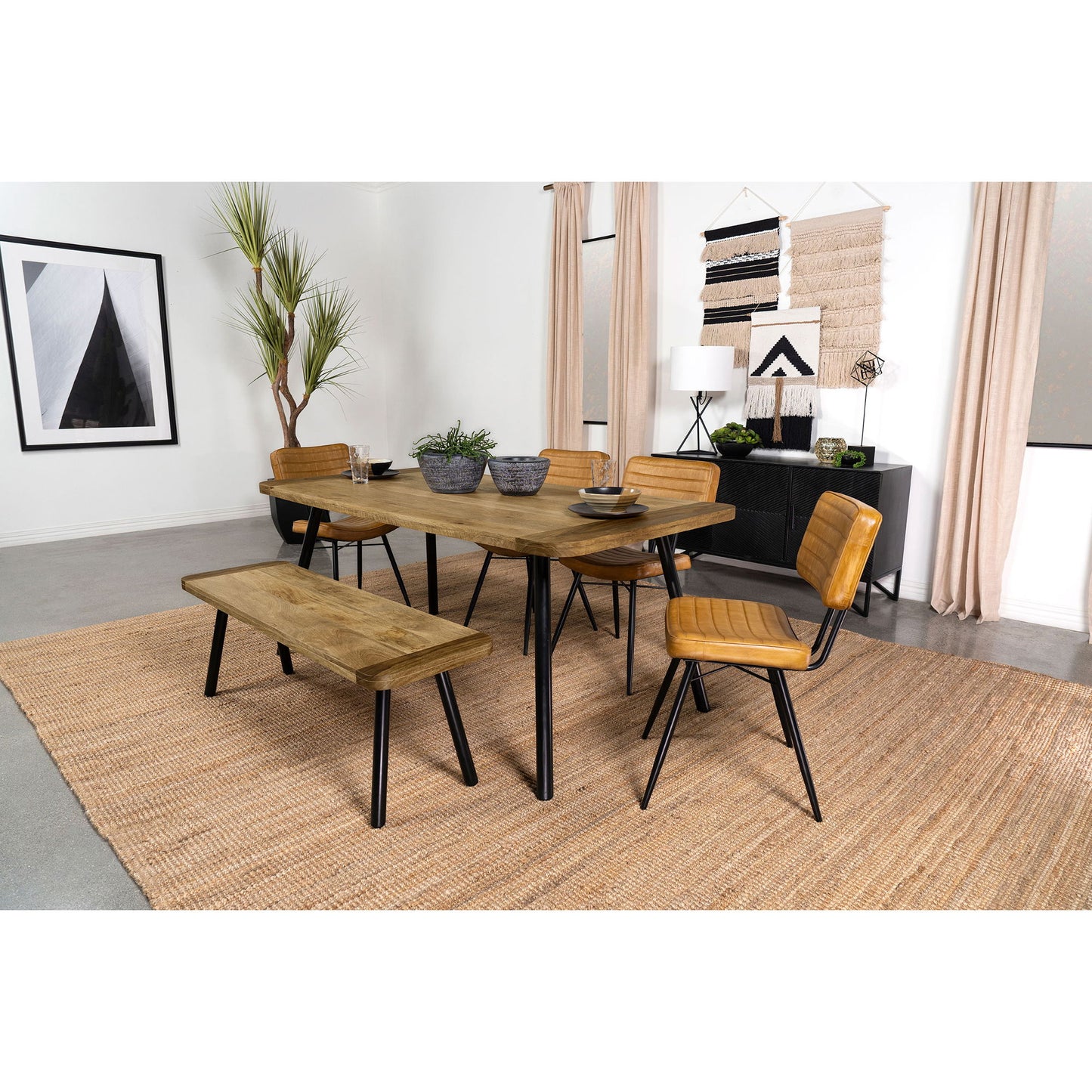 Jennie - Dining Bench - Natural Wood