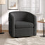 Power Lift Recliner Barrel Shape Reclining Chair With Footrest And Side Pocket