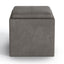 Rockwood - Upholstered Cube Storage Ottoman With Tray