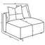 Amherst - Armless Chair With Accent Pillow - Gray