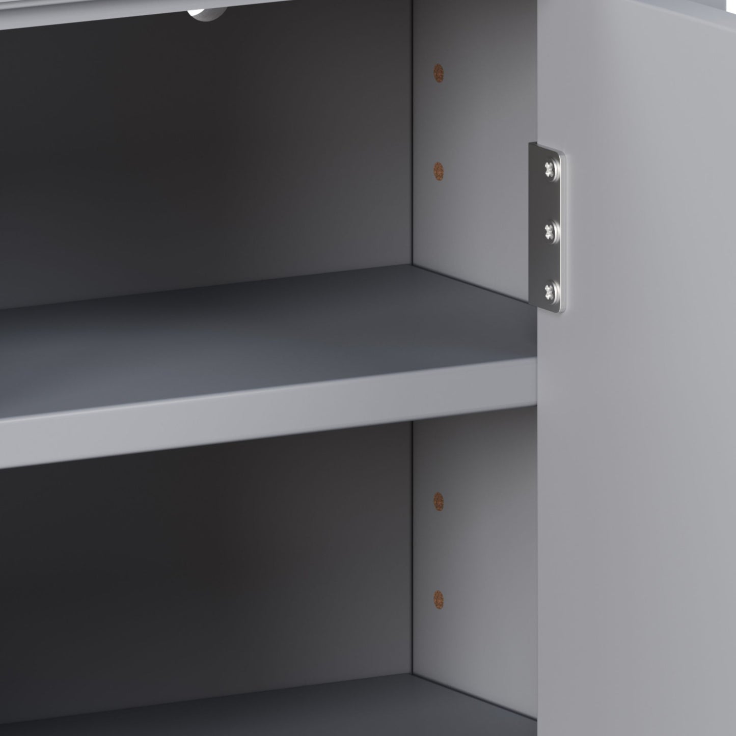 Multi Functional Wall Mounted Cabinet With Adjustable Shelves For Bathroom