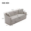 3 Seater Sofa With Wrap Around Armrests And Throw Pillows