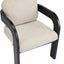 Dining Chairs With Pillow Back (Set of 2) - Beige / Black