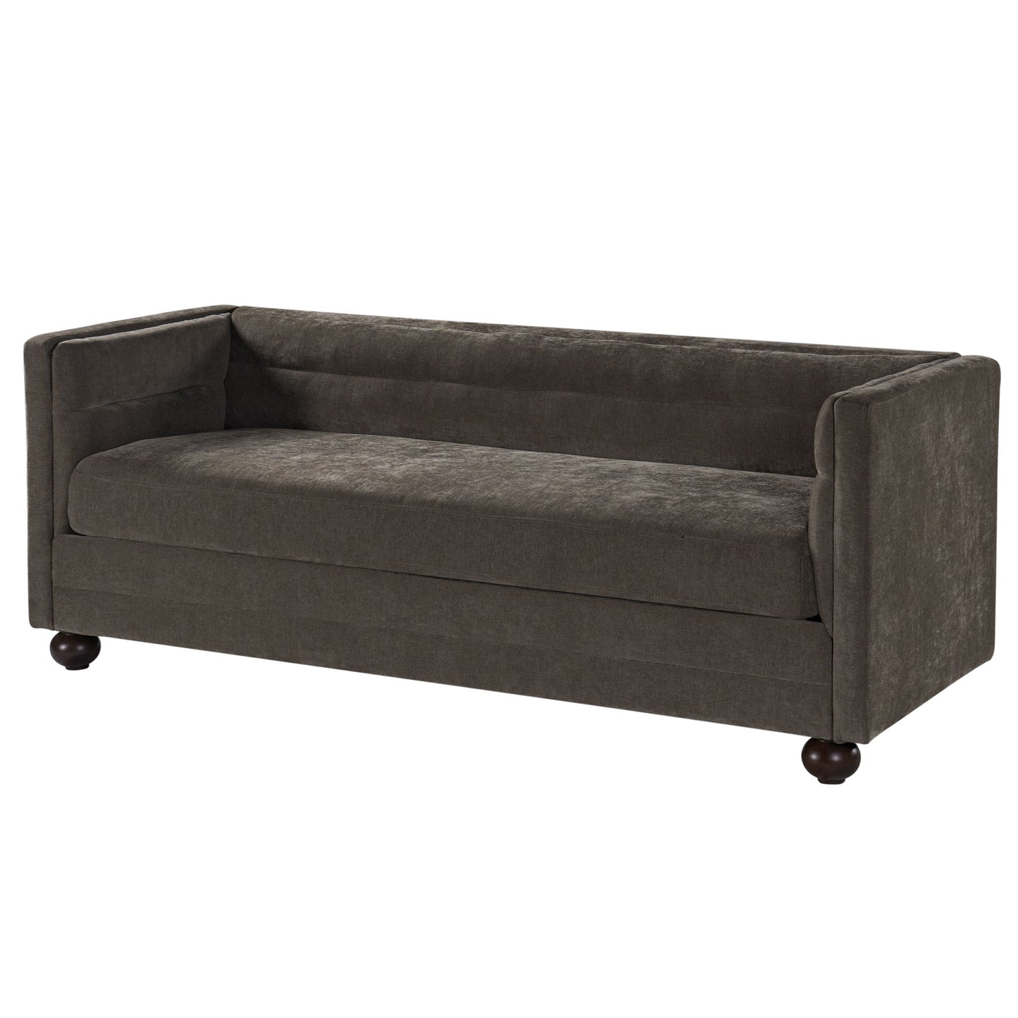 3 Seater Sofa Upholstery With Square Arms, Living Room Couch