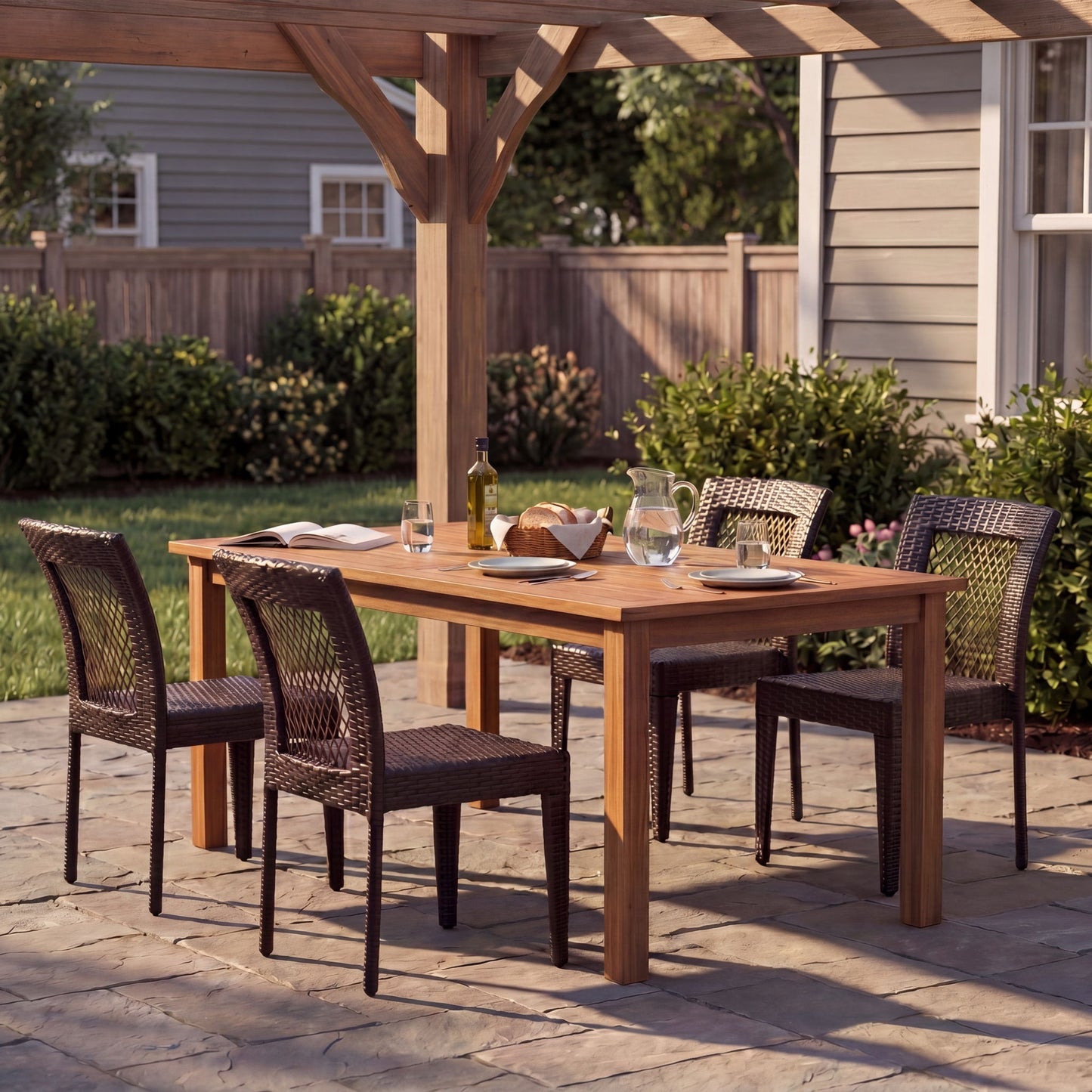 Outdoor Dining Stackable Chairs