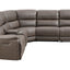 Kantu - Synthetic Leather Motion Sectional Sofa - Brown