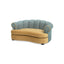 Halle - Rolled Arm Dog Sofa Bed - Gold / Blue