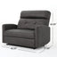 Alma - Contemporary Upholstered Loveseat Recliner - Slate
